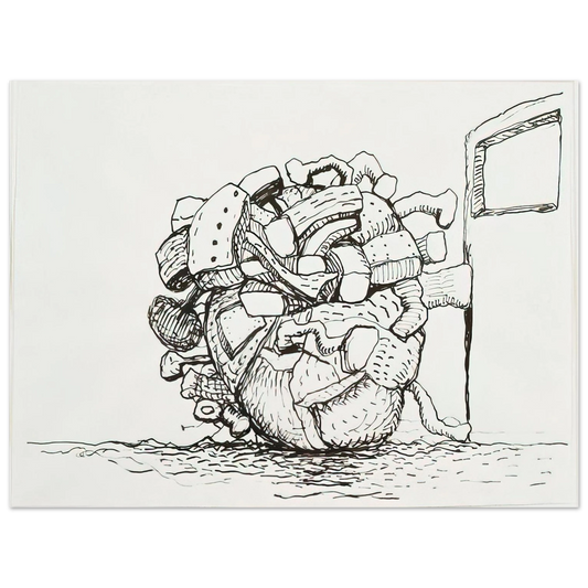 Philip Guston - UNTITLED 1  75x100 cm / 30x40inches Fine Art Poster