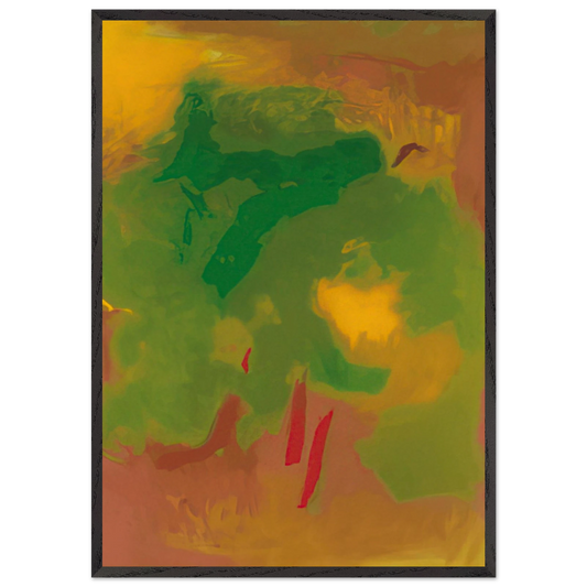 VISION 1991 - Esteban Vicente 70x100 cm / 28x40 inches Framed Art Print – Black Wooden Frame