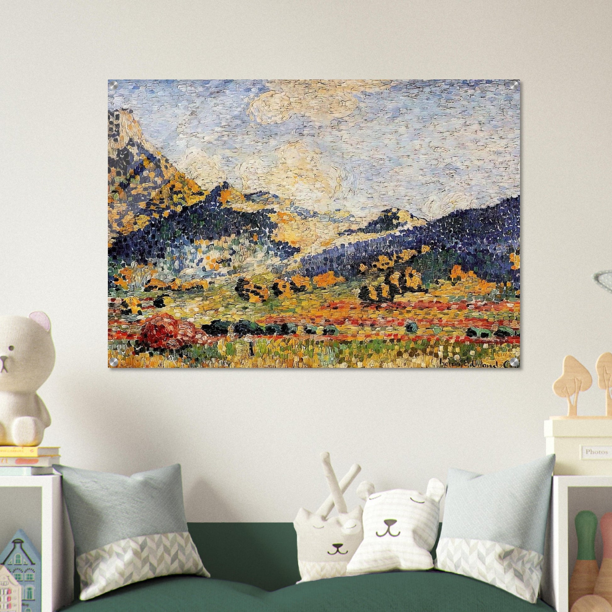 Les Petits, Montagnes Mauresques - Henri-Edmond Cross Acrylic Print - 70x100 cm / 28x40″ inches