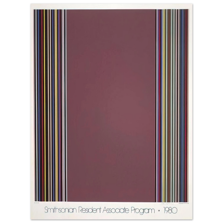 Gene Davis - Smithsonian Resident Associates Program 1980 15th Anniversary Poster - 1980  75x100 cm / 30x40inches Fine Art Poster