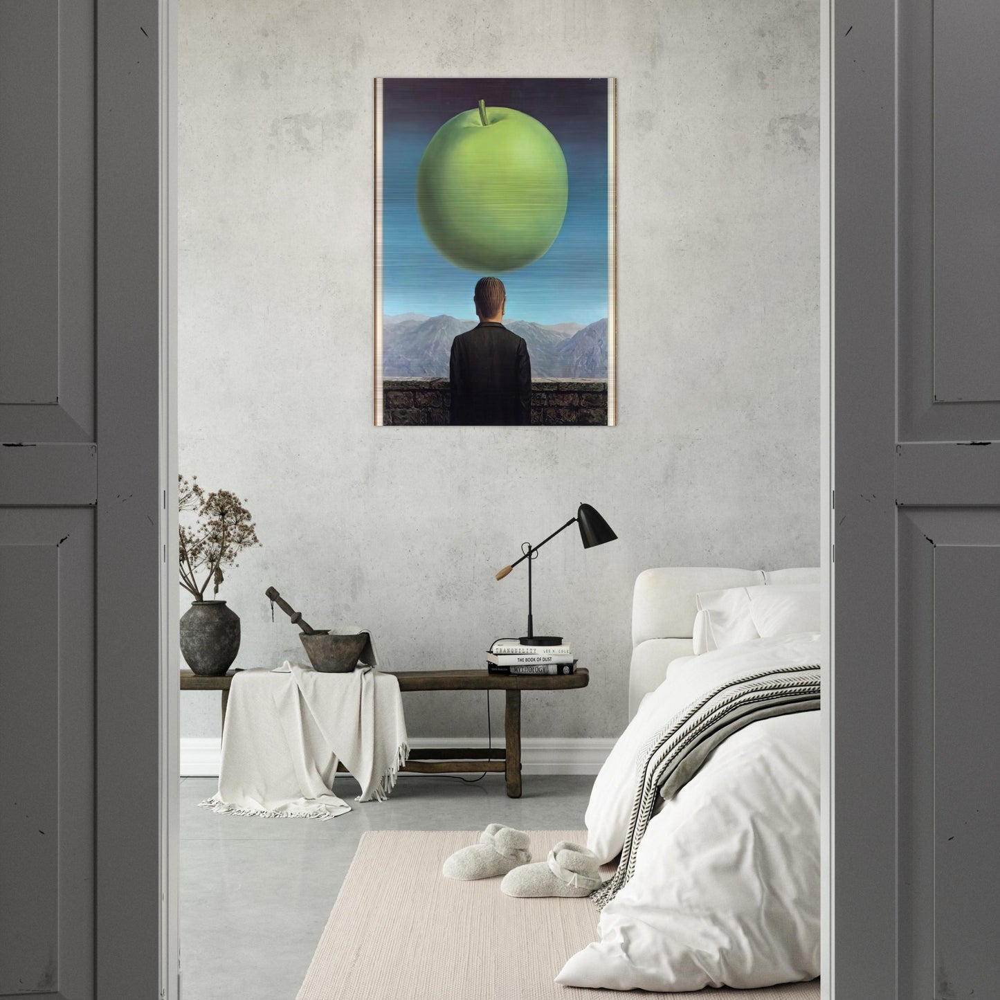 THE POSTCARD 1960 - Rene Magritte Brushed Aluminum Print - 70x100 cm / 28x40 inches | Rene Magritte Aluminum Print | Rene Magritte Prints