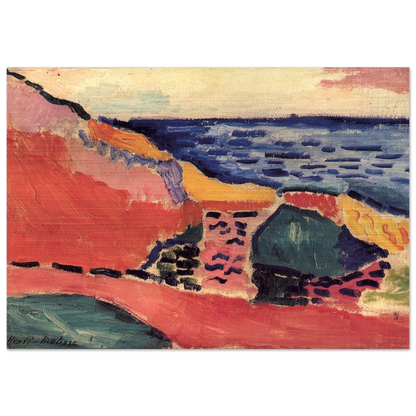 LA MOULADE COLLIOURE IN THE SUMMER 1905 - Henri Matisse Brushed Aluminum Print - 70x100 cm / 28x40 inches | Henri Matisse Aluminum Print | Henri Matisse Prints