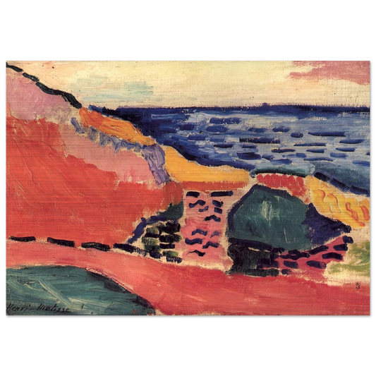 LA MOULADE COLLIOURE IN THE SUMMER 1905 - Henri Matisse Brushed Aluminum Print - 70x100 cm / 28x40 inches | Henri Matisse Aluminum Print | Henri Matisse Prints