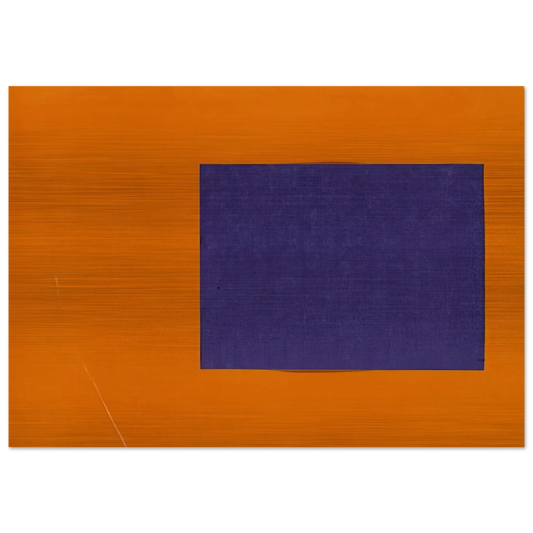Purple and Orange from the series Line Form Color - Ellsworth Kelly Brushed Aluminum Print - 70x100 cm / 28x40 inches | Ellsworth Kelly Aluminum Print | Ellsworth Kelly Prints