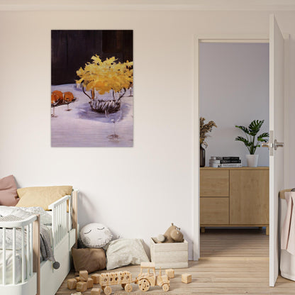 Still Life with Daffodils - John Singer Sargent Brushed Aluminum Print - 70x100 cm / 28x40 inches | John Singer Sargent Aluminum Print | John Singer Sargent Prints