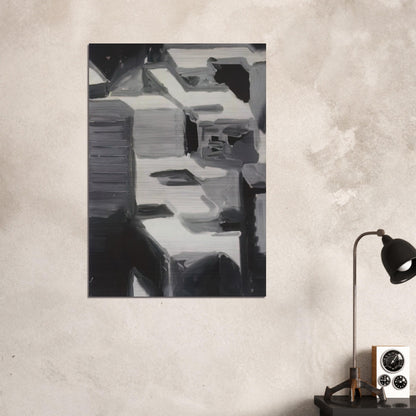 TOWNSCAPE 1968 3 - Gerhard Richter Brushed Aluminum Print - 70x100 cm / 28x40 inches | Gerhard Richter Aluminum Print | Gerhard Richter Prints