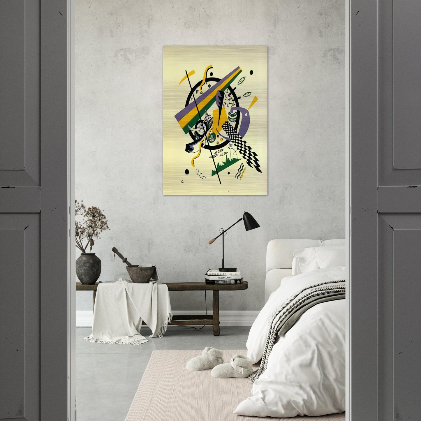 SMALL WORLDS IV 1922 - Wassily Kandinsky Brushed Aluminum Print - 70x100 cm / 28x40 inches | Wassily Kandinsky Aluminum Print | Wassily Kandinsky Prints