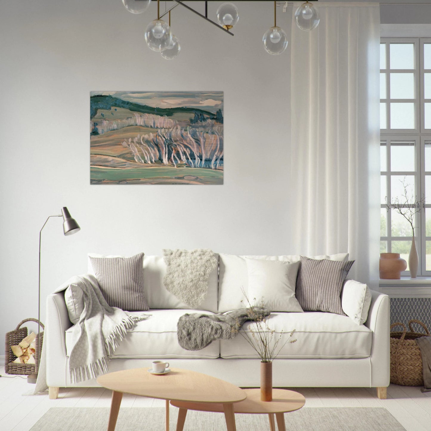 Spring, Caribou Country - 1949 - A.Y. Jackson Brushed Aluminum Print - 70x100 cm / 28x40 inches | A.Y. Jackson Aluminum Print | A.Y. Jackson Prints
