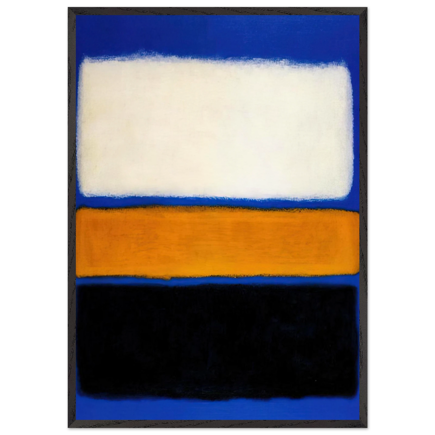 No 16 - 1961 - Mark Rothko 70x100 cm / 28x40 inches Framed Art Print – Black Wooden Frame