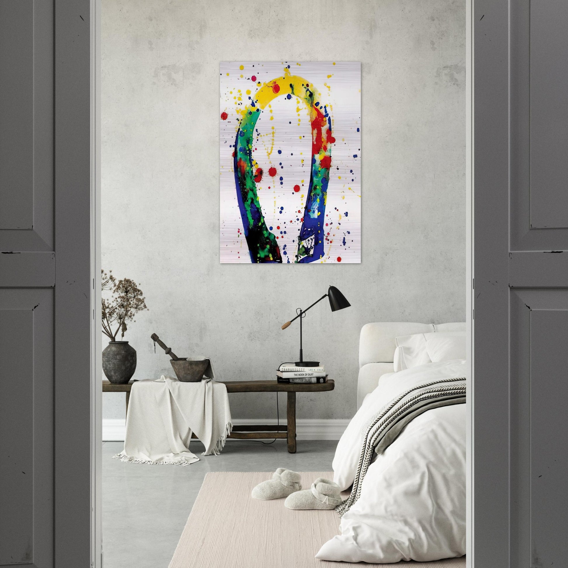 Sculpture Drawing Toyko  SF65-018  - Sam Francis Brushed Aluminum Print - 70x100 cm / 28x40 inches | Sam Francis Aluminum Print | Sam Francis Prints