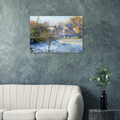 Frost - claude monet Brushed Aluminum Print - 70x100 cm / 28x40 inches | claude monet Aluminum Print | claude monet Prints