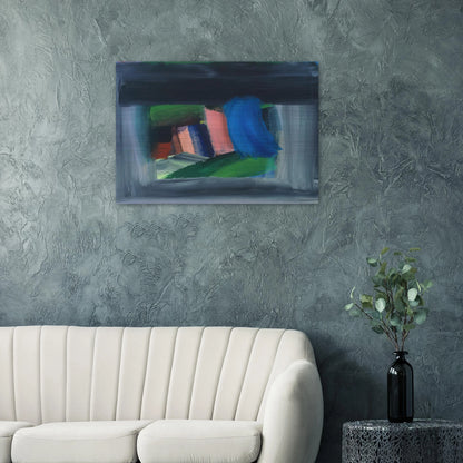 Rain - 1989 - Howard Hodgkin Brushed Aluminum Print - 70x100 cm / 28x40 inches | Howard Hodgkin Aluminum Print | Howard Hodgkin Prints