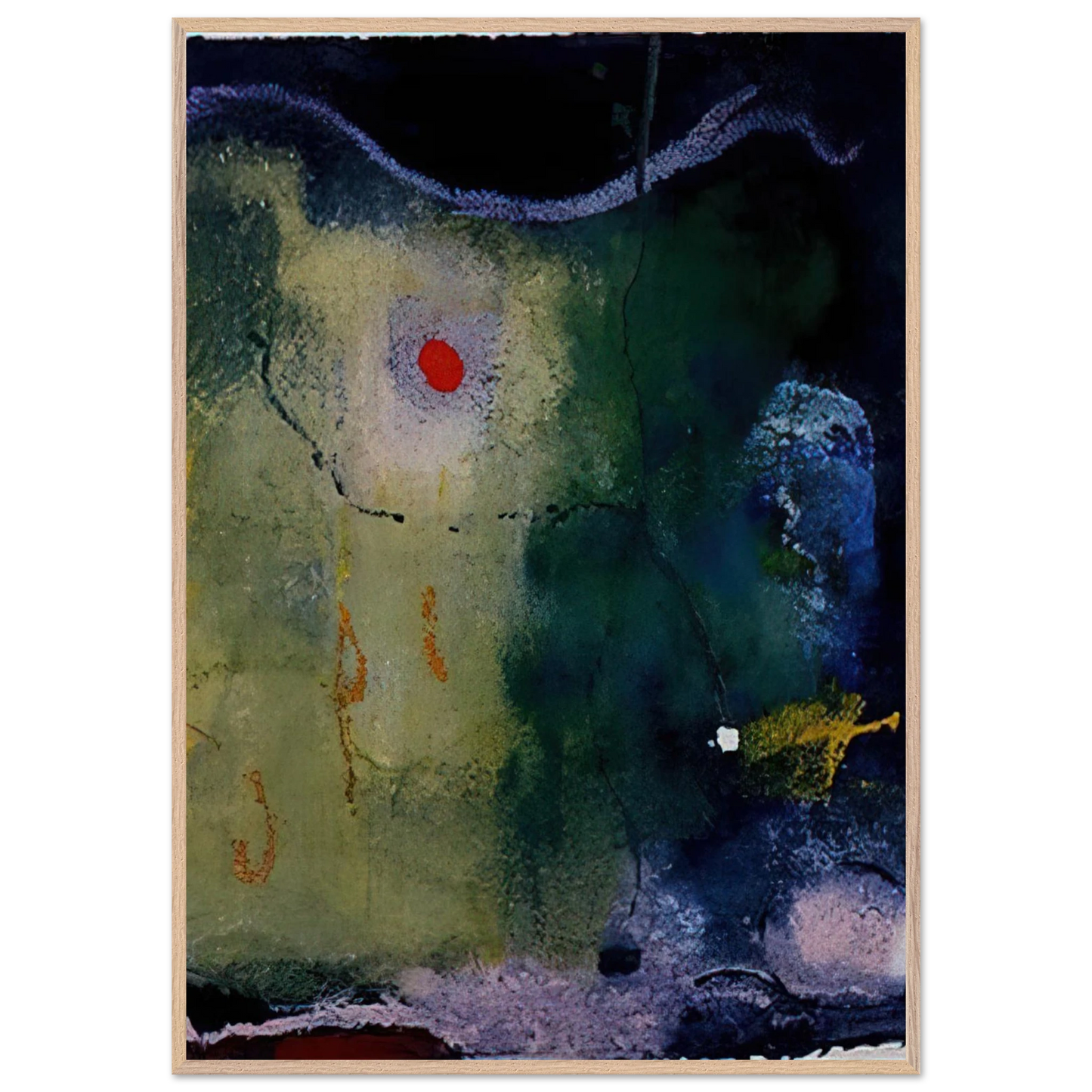 Helen Frankenthaler - The Other Side of the Moon - 1995 Wall art - 15x20 cm / 6x8 inches - Fine Art Poster-canvas - -
