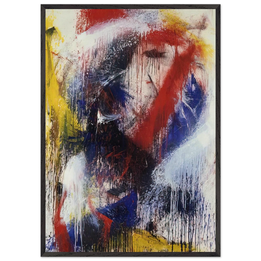 Excalibur - 1960 - Norman Bluhm 70x100 cm / 28x40 inches Framed Art Print – Black Wooden Frame