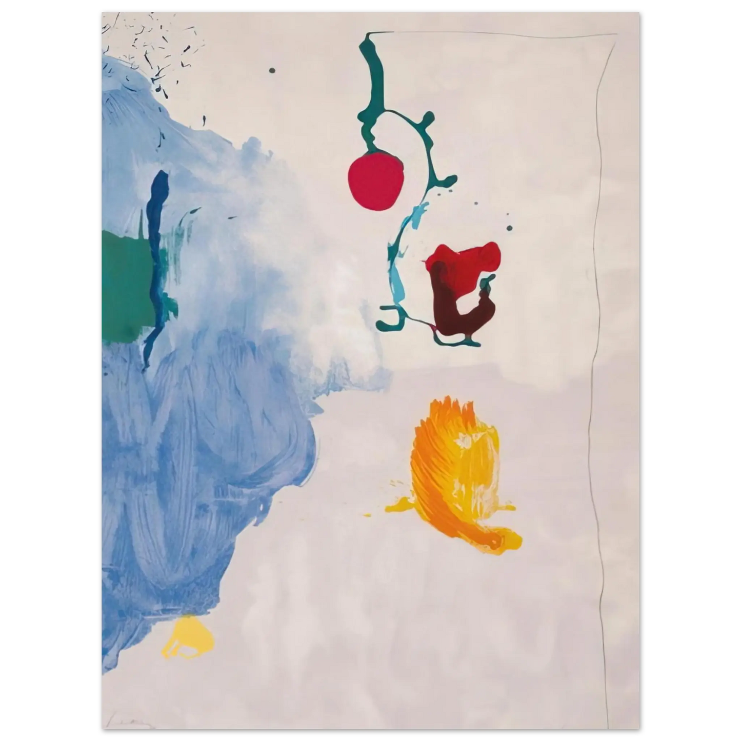 Helen Frankenthaler - Eve - 1995 Wall art - 45x60 cm / 18x24 Inches - Fine Art Poster - -