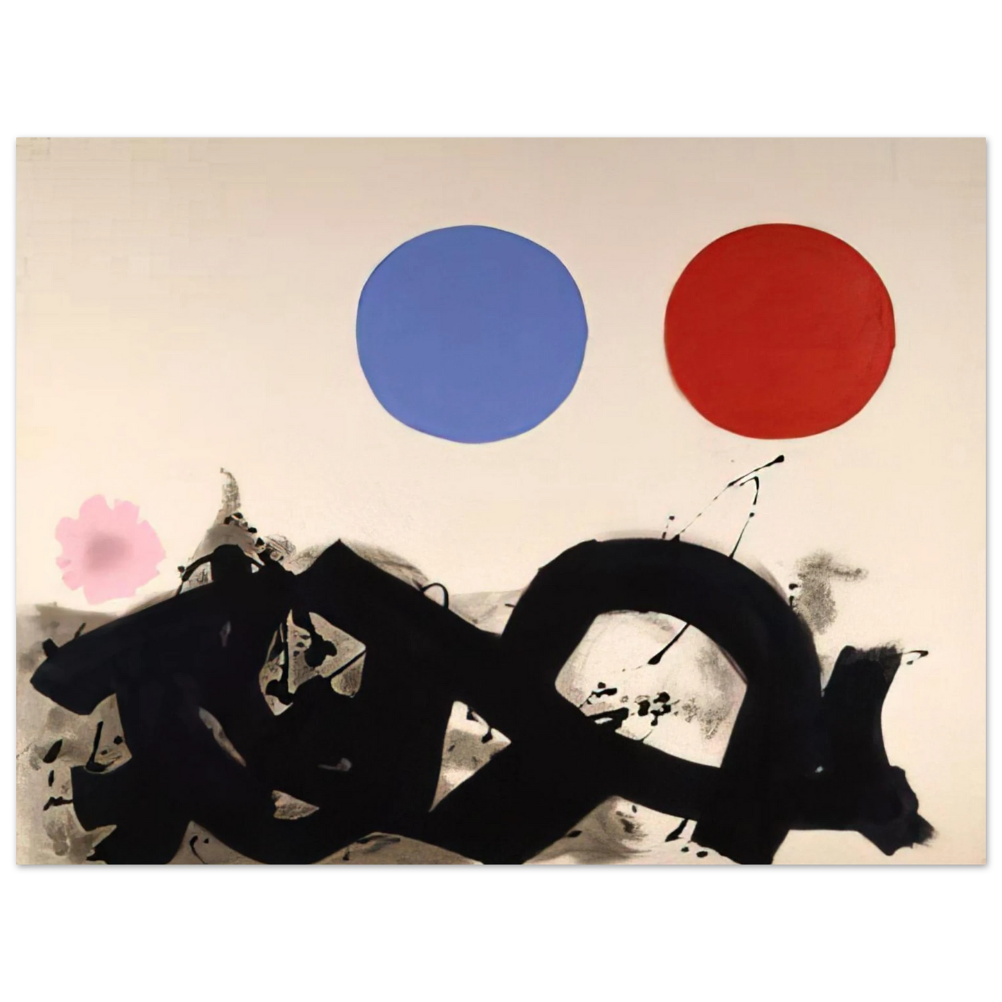Adolph Gottlieb - Rolling - 1961  75x100 cm / 30x40inches Fine Art Poster