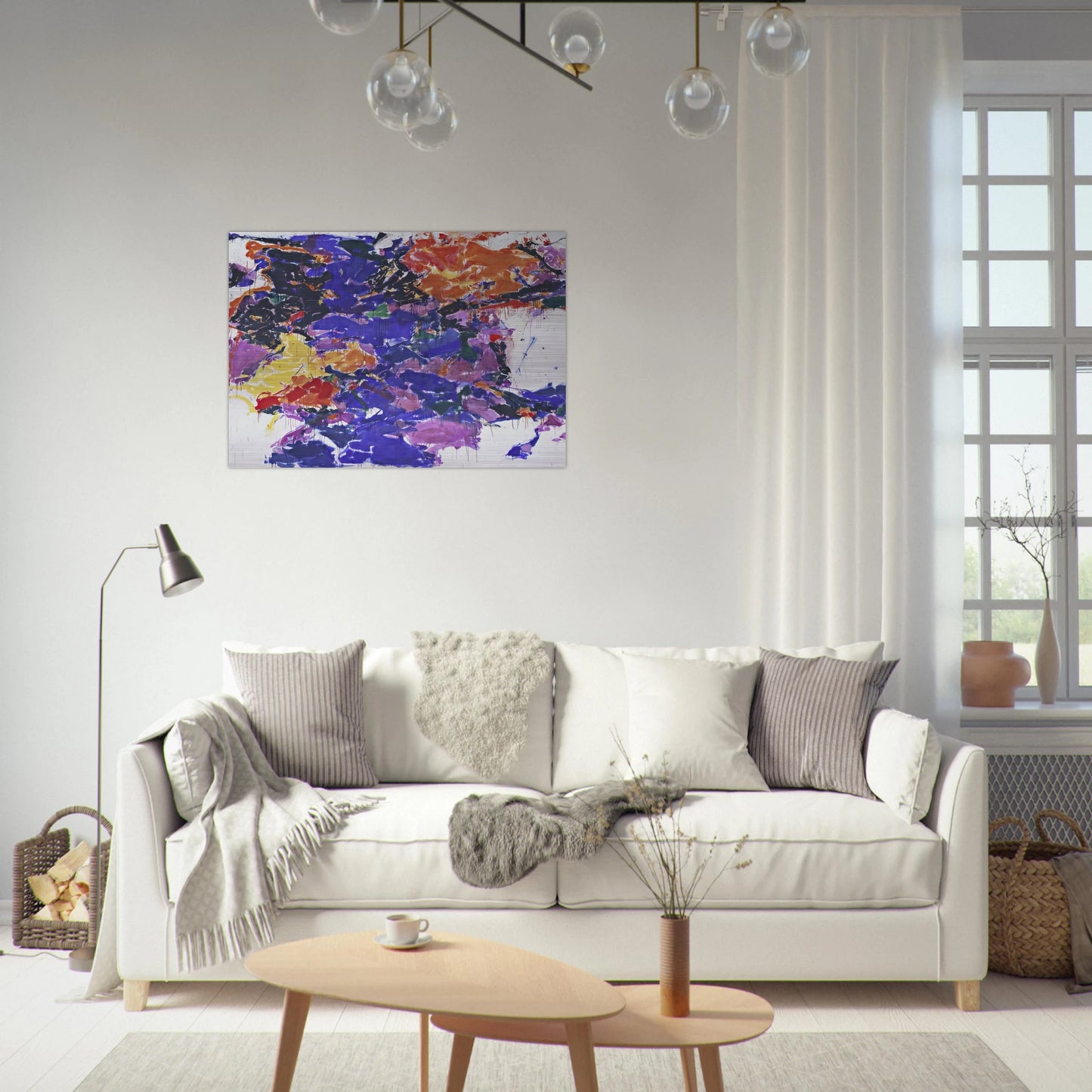 Towards Disappearance II - Sam Francis Brushed Aluminum Print - 70x100 cm / 28x40 inches | Sam Francis Aluminum Print | Sam Francis Prints