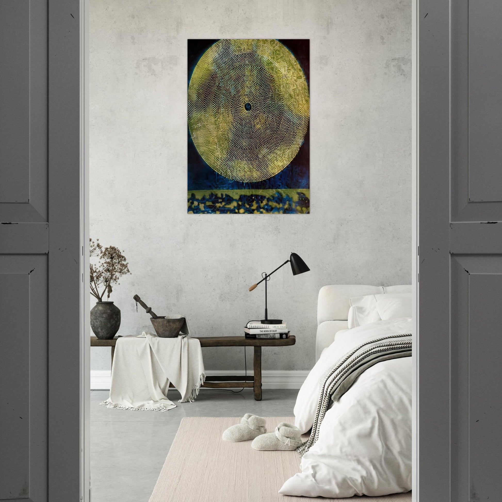 Birth of a galaxy - Max Ernst Brushed Aluminum Print - 70x100 cm / 28x40 inches | Max Ernst Aluminum Print | Max Ernst Prints