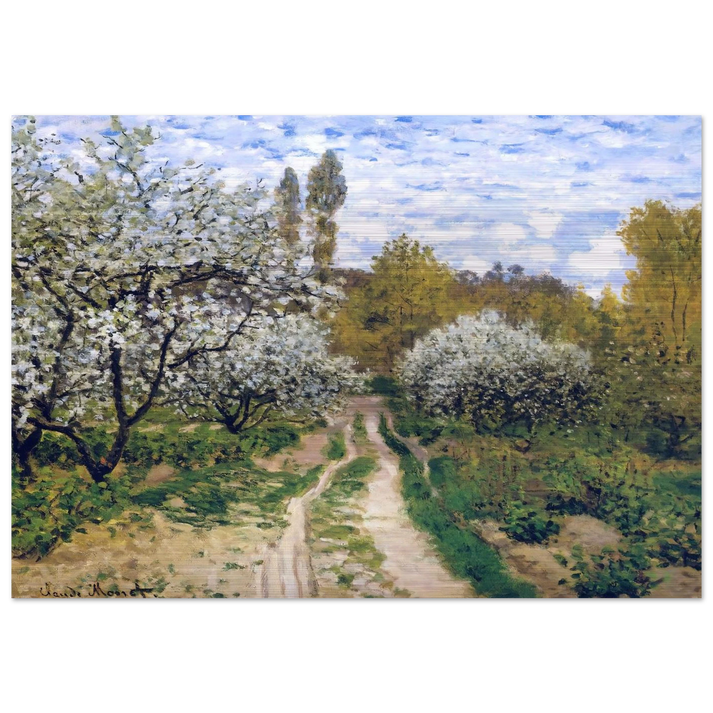 Trees in Bloom - claude monet Brushed Aluminum Print - 70x100 cm / 28x40 inches | claude monet Aluminum Print | claude monet Prints