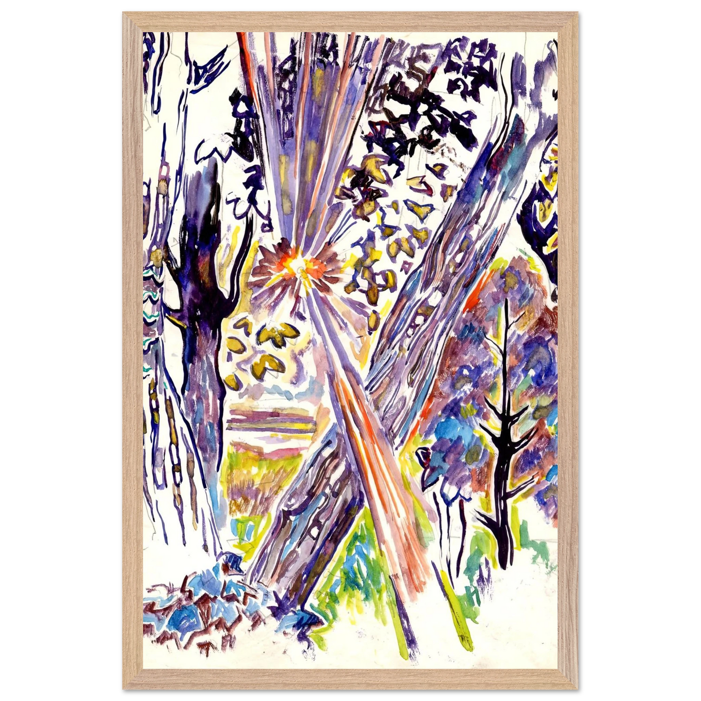Walter Inglis Anderson - Walter Anderson Wall art - 60x80 cm / 24x32 inches - Premium Wooden Framed Poster With Fine Art Paper-canvas - Wood frame