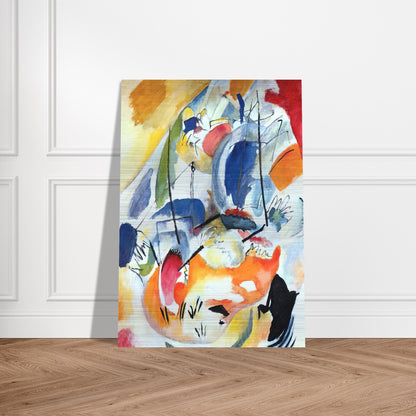 IMPROVISATION 31 SEA BATTLE 1913 - Wassily Kandinsky Brushed Aluminum Print - 70x100 cm / 28x40 inches | Wassily Kandinsky Aluminum Print | Wassily Kandinsky Prints