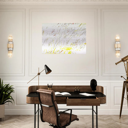 Blue Room - Cy Twombly Brushed Aluminum Print - 70x100 cm / 28x40 inches | Cy Twombly Aluminum Print | Cy Twombly Prints