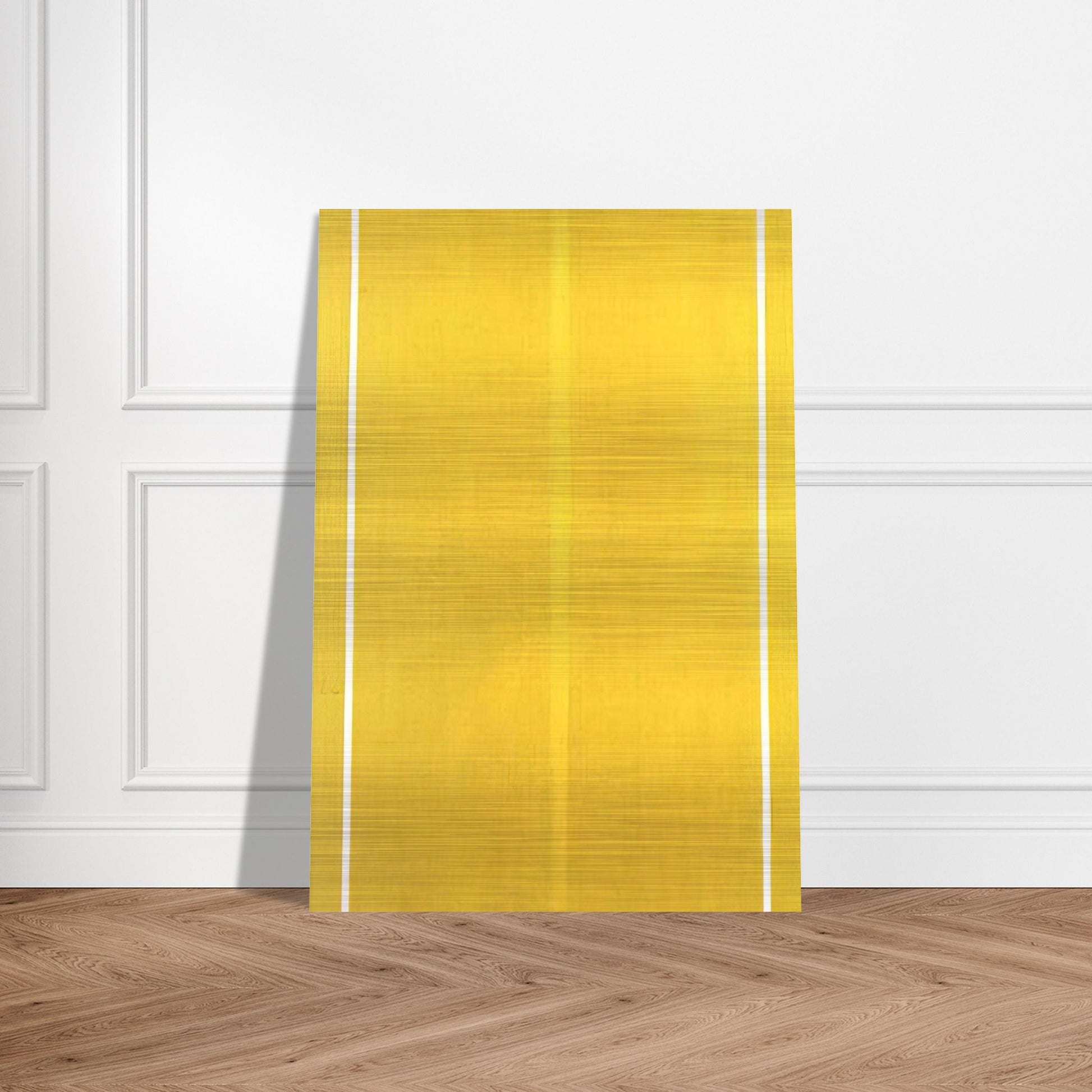 Yellow Painting - Barnett Newman Brushed Aluminum Print - 70x100 cm / 28x40 inches | Barnett Newman Aluminum Print | Barnett Newman Prints