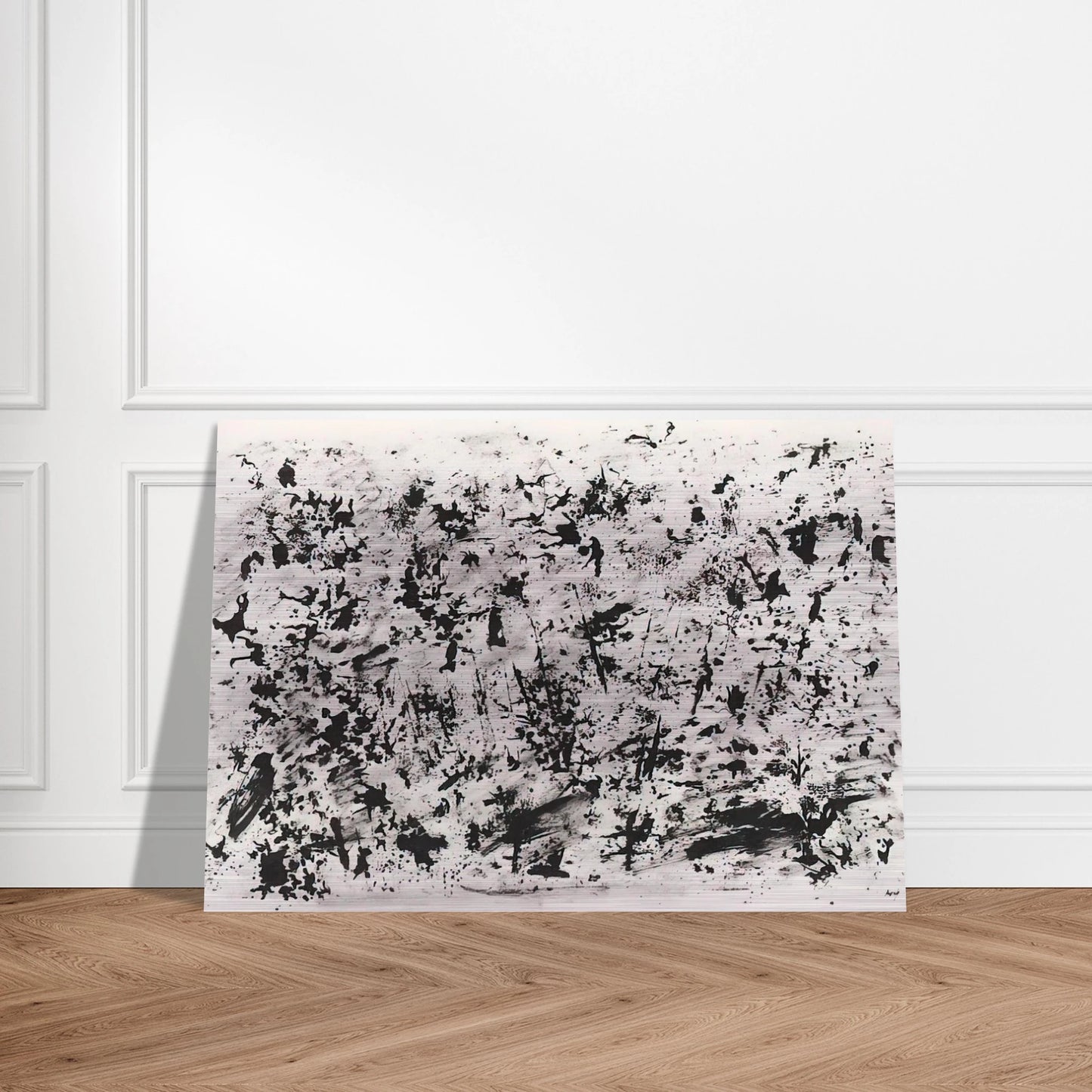 Untitled - 1962 - Henri Michaux Brushed Aluminum Print - 70x100 cm / 28x40 inches | Henri Michaux Aluminum Print | Henri Michaux Prints