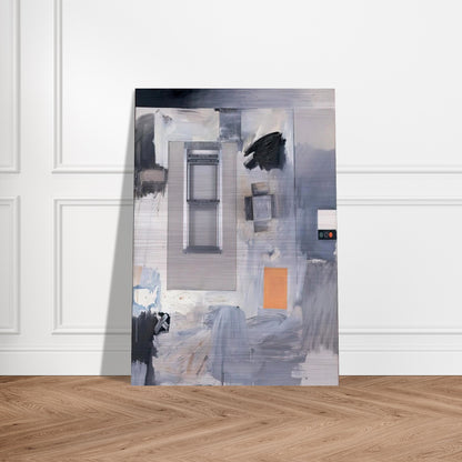 TROPHY V FOR JASPER JOHNS 1962 - Robert Rauschenberg Brushed Aluminum Print - 70x100 cm / 28x40 inches | Robert Rauschenberg Aluminum Print | Robert Rauschenberg Prints