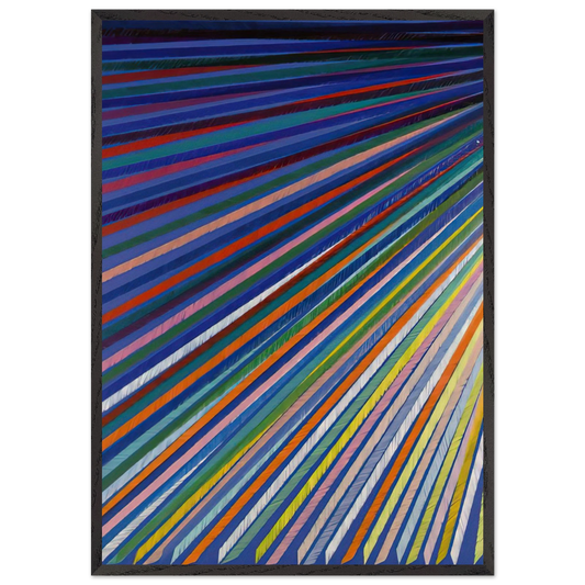 Apex - 1984 - Piero Dorazio 70x100 cm / 28x40 inches Framed Art Print – Black Wooden Frame