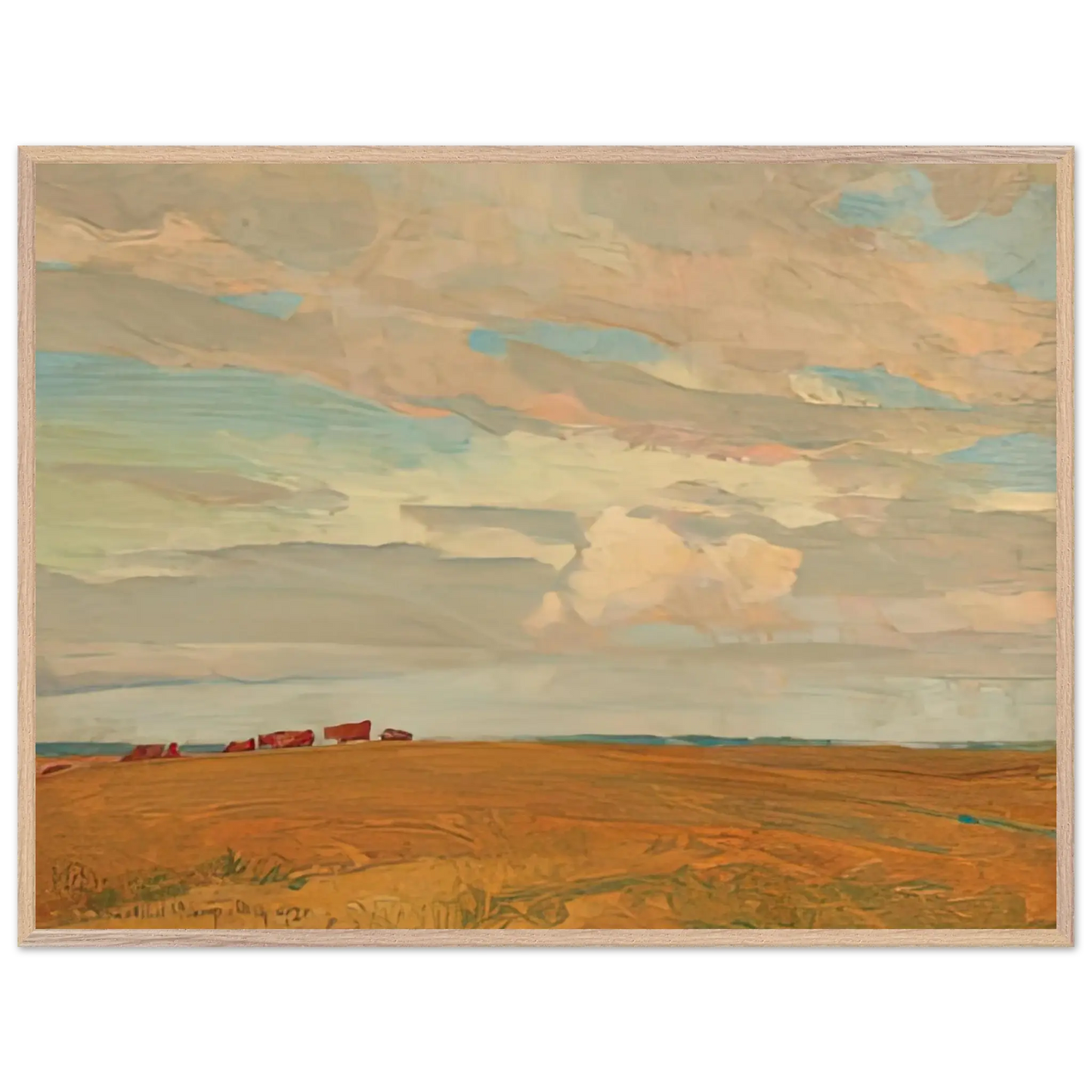 Maynard Dixon - PRAIRIE SAND HILL CAMP MAY 1921 1921 Wall art - 50x70 cm / 20x28 Inches - Premium Wooden Framed Poster With Fine Art Paper - Black frame