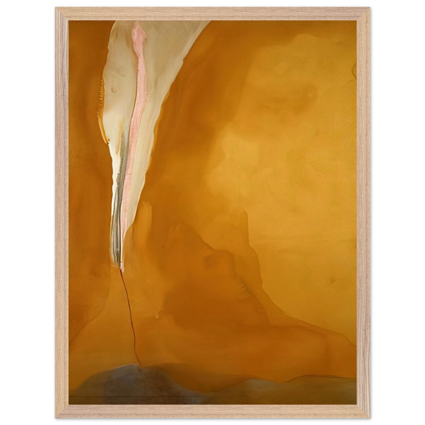 Helen Frankenthaler - Coral Wedge - 1972 Wall art - A2 (42 x 59.4  cm) - Premium Wooden Framed Poster With Fine Art Paper-canvas - White frame