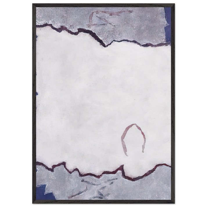 Edge of White Dawn 1 - 1982 - Theodoros Stamos 70x100 cm / 28x40 inches Framed Art Print – Black Wooden Frame