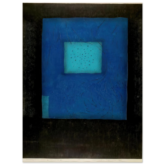 Hiroyuki Tajima - Nostalgia in Blue - 1968  75x100 cm / 30x40inches Fine Art Poster