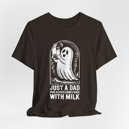 gewoon een papa die altijd melk mee terugnam halloween T-shirt - Unisex Jersey korte mouw T-shirt