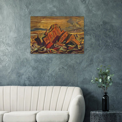 Hills at Great Bear Lake - 1953 - A.Y. Jackson Brushed Aluminum Print - 70x100 cm / 28x40 inches | A.Y. Jackson Aluminum Print | A.Y. Jackson Prints
