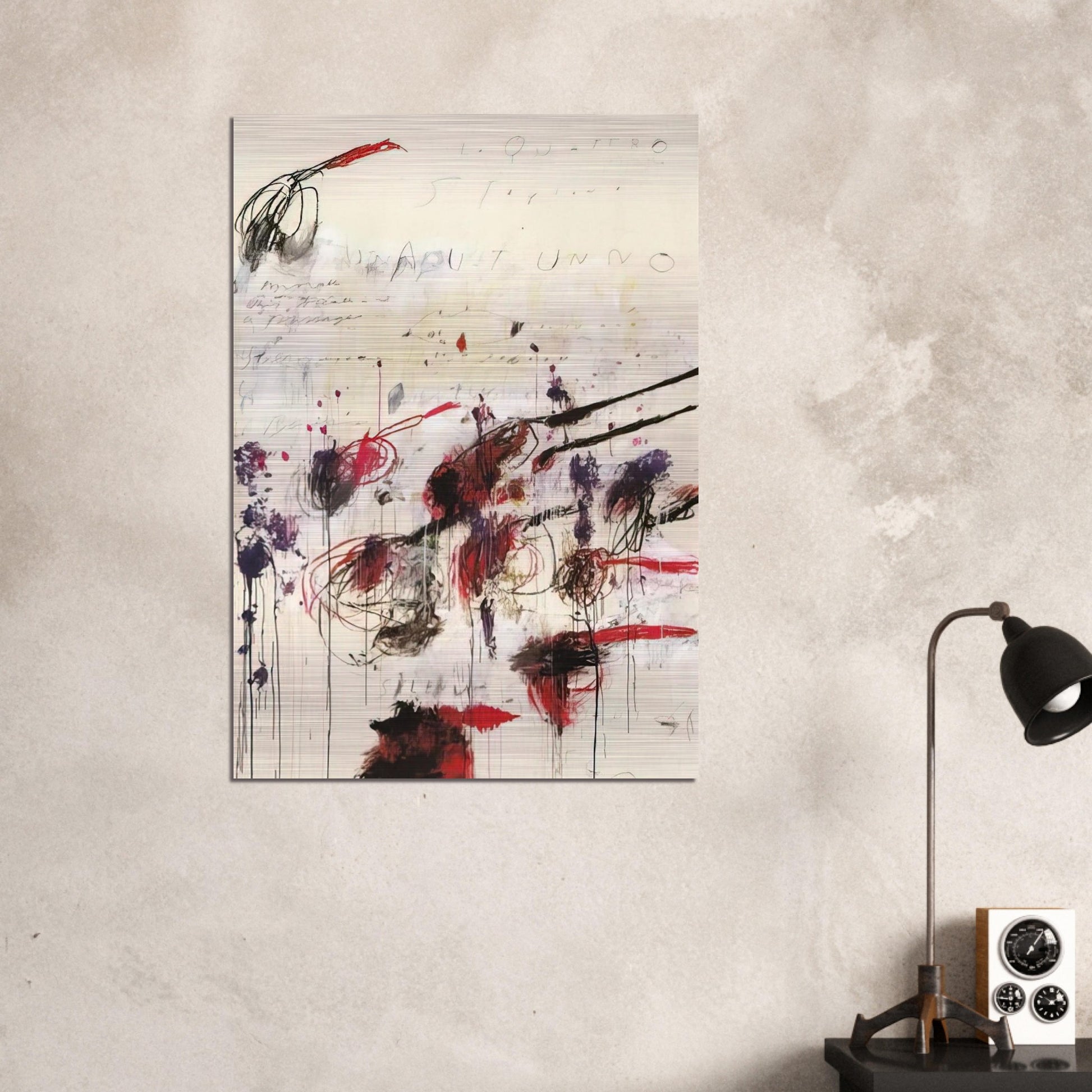 Quattro stagioni I. Autunno - Cy Twombly Brushed Aluminum Print - 70x100 cm / 28x40 inches | Cy Twombly Aluminum Print | Cy Twombly Prints