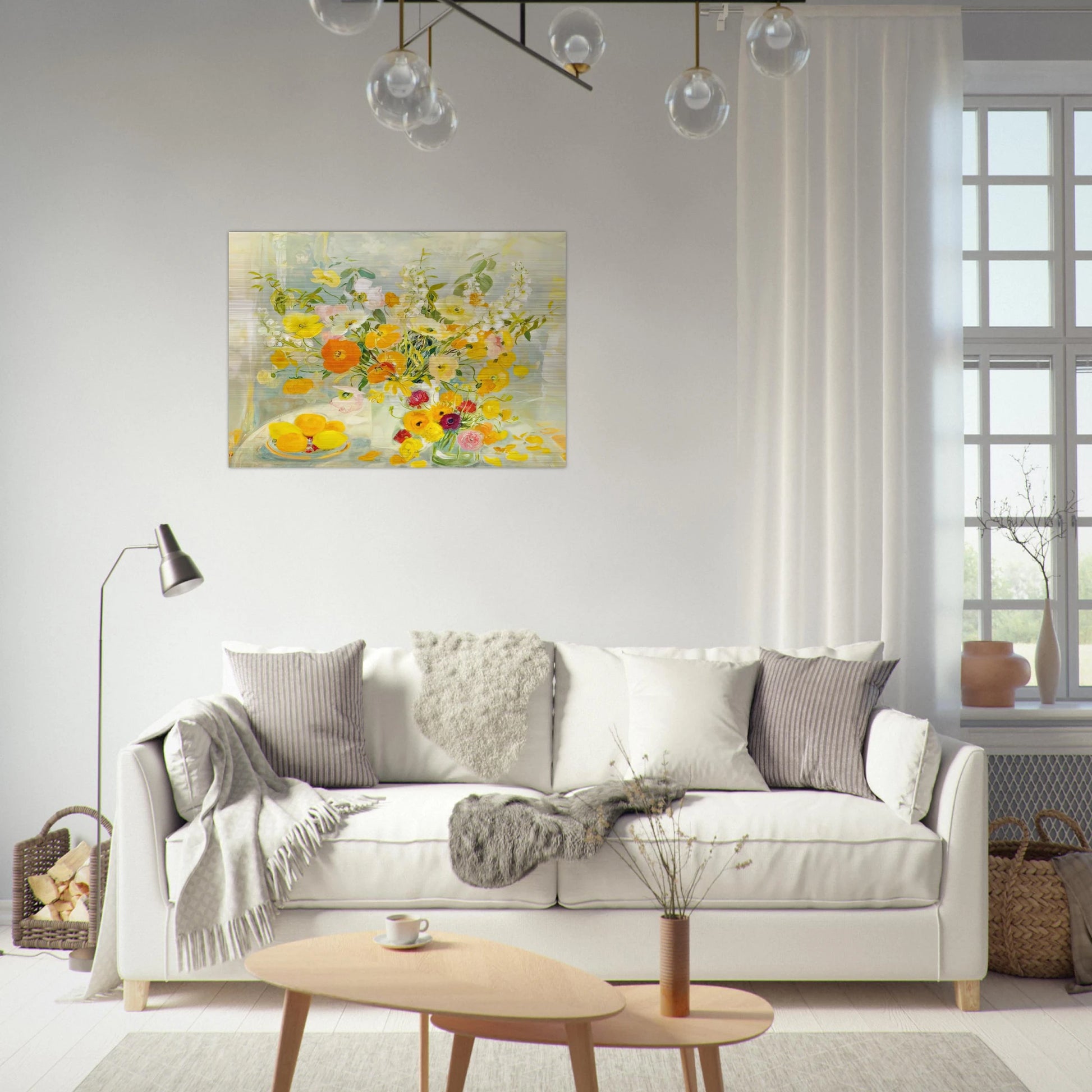 Flower Composition - Post-Impressionism - Le Pho Brushed Aluminum Print - 70x100 cm / 28x40 inches | Le Pho Aluminum Print | Le Pho Prints