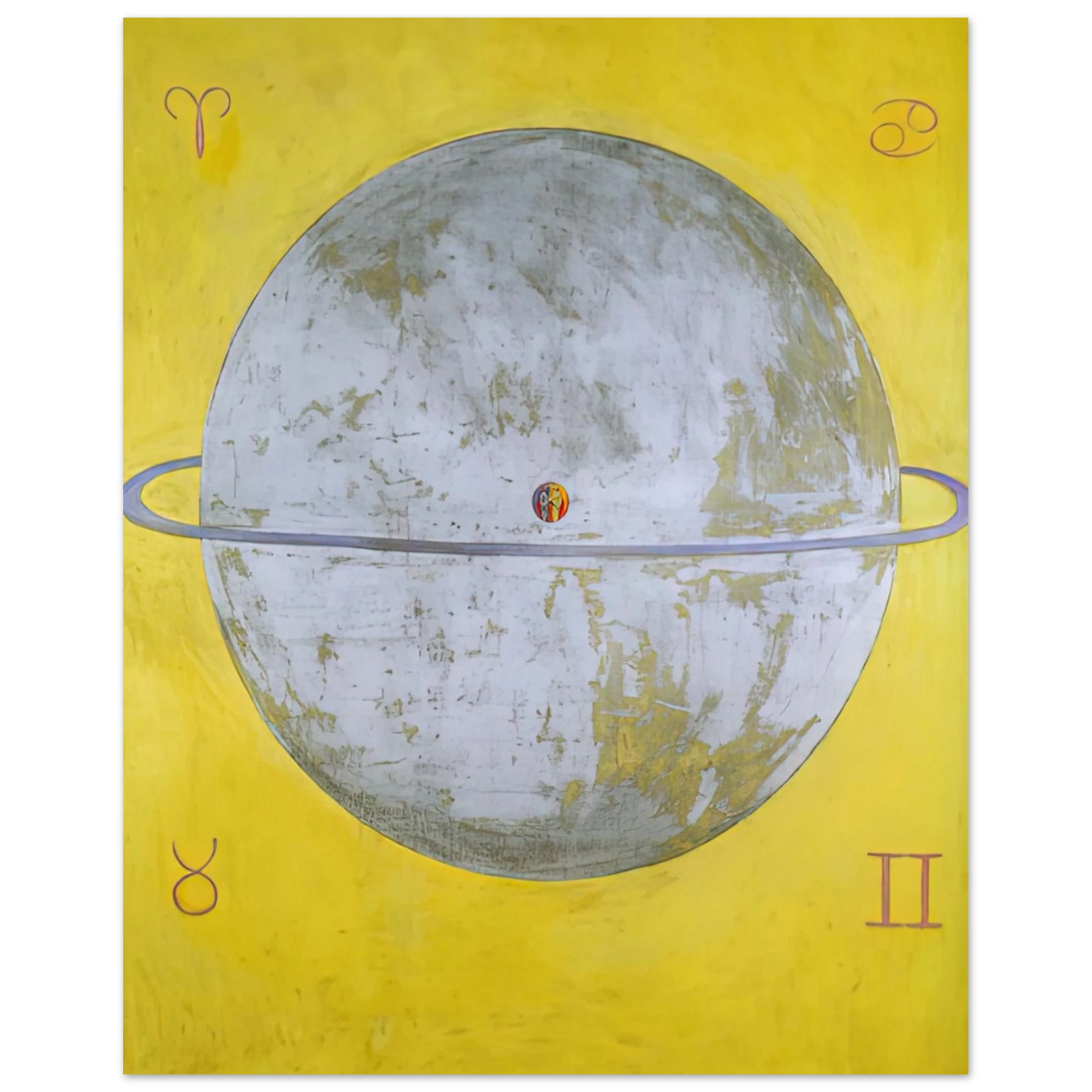 Hilma af Klint - THE DOVE NR 12 1915 Wall art - 30x45 cm / 12x18 inches - Fine Art Poster-canvas - -