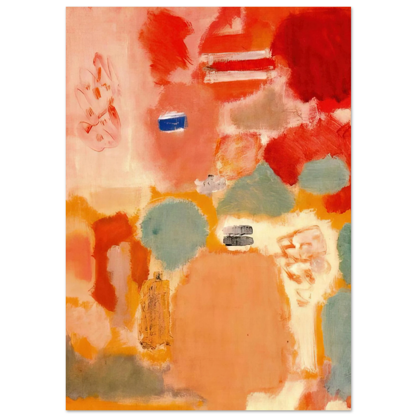 Mark Rothko - No. 21 - 1949 Wall Art - 21x29.7 cm / 8x12" - Premium Wooden Framed Poster With Fine Art Paper-canvas - White frame