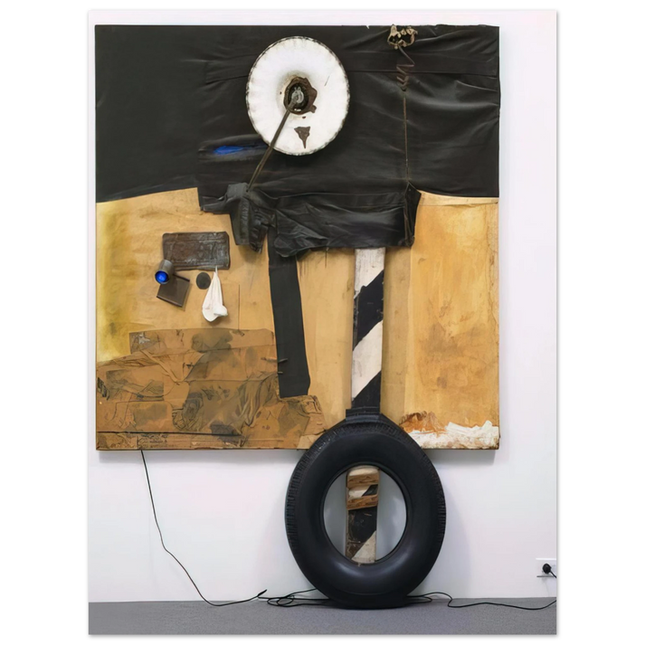 Robert Rauschenberg - FIRST LANDING JUMP 1961  75x100 cm / 30x40inches Fine Art Poster