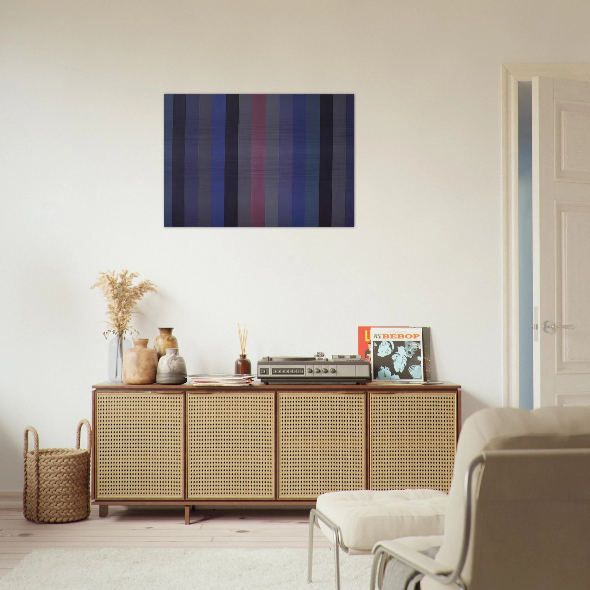 Voodoo - 1984 - Gene Davis Brushed Aluminum Print - 70x100 cm / 28x40 inches | Gene Davis Aluminum Print | Gene Davis Prints
