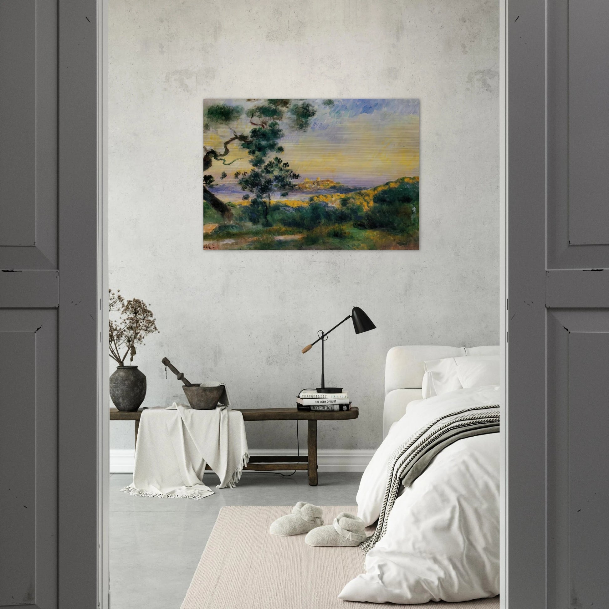 View of Antibes - Pierre-Auguste Renoir Brushed Aluminum Print - 70x100 cm / 28x40 inches | Pierre-Auguste Renoir Aluminum Print | Pierre-Auguste Renoir Prints