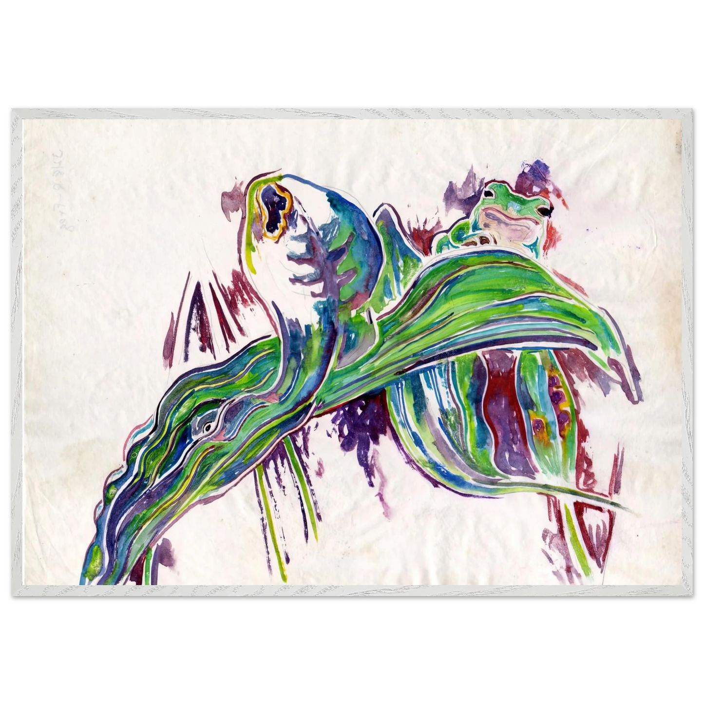 Walter Inglis Anderson - Walter Anderson Wall art - A3 (29.7 x 42  cm) - Premium Wooden Framed Poster With Fine Art Paper-canvas - Black frame