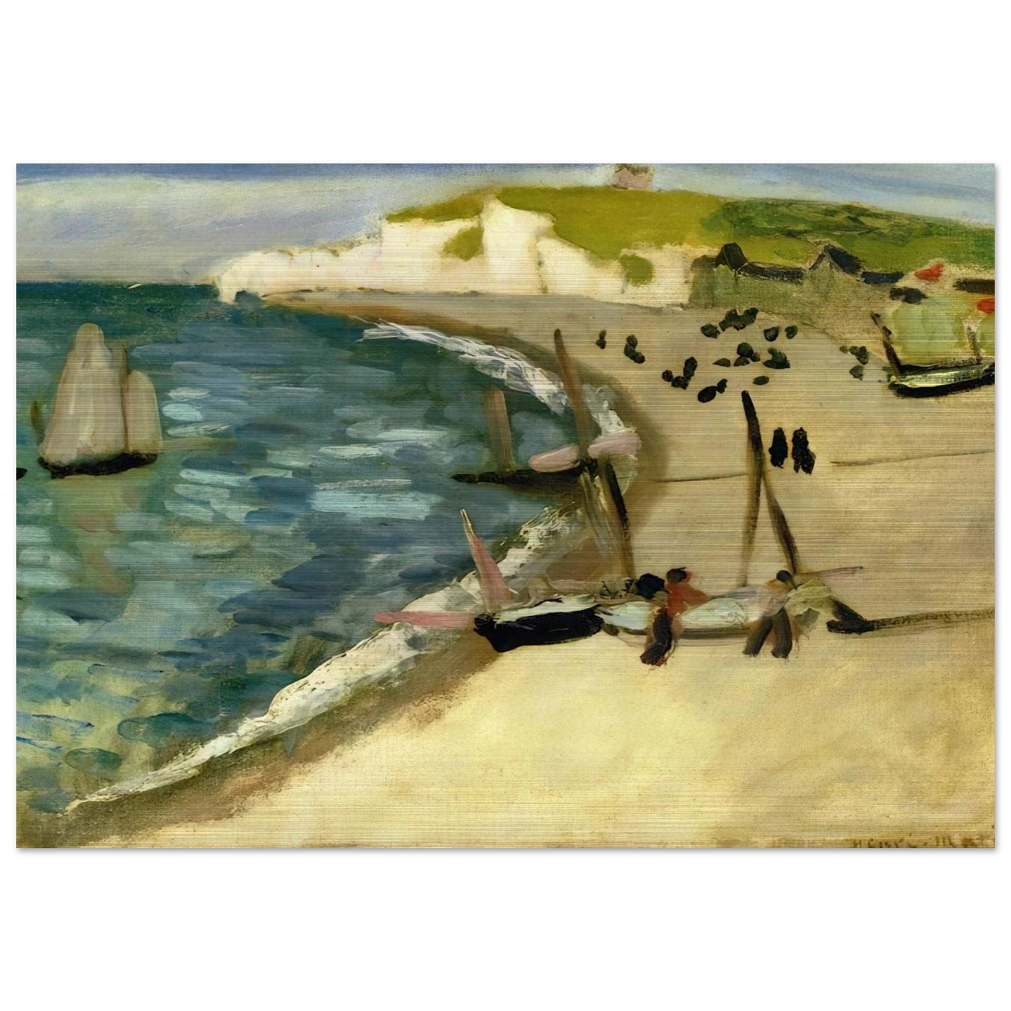 AHT AMONT CLIFFS AT ETRETAT 1920 - Henri Matisse Brushed Aluminum Print - 70x100 cm / 28x40 inches | Henri Matisse Aluminum Print | Henri Matisse Prints
