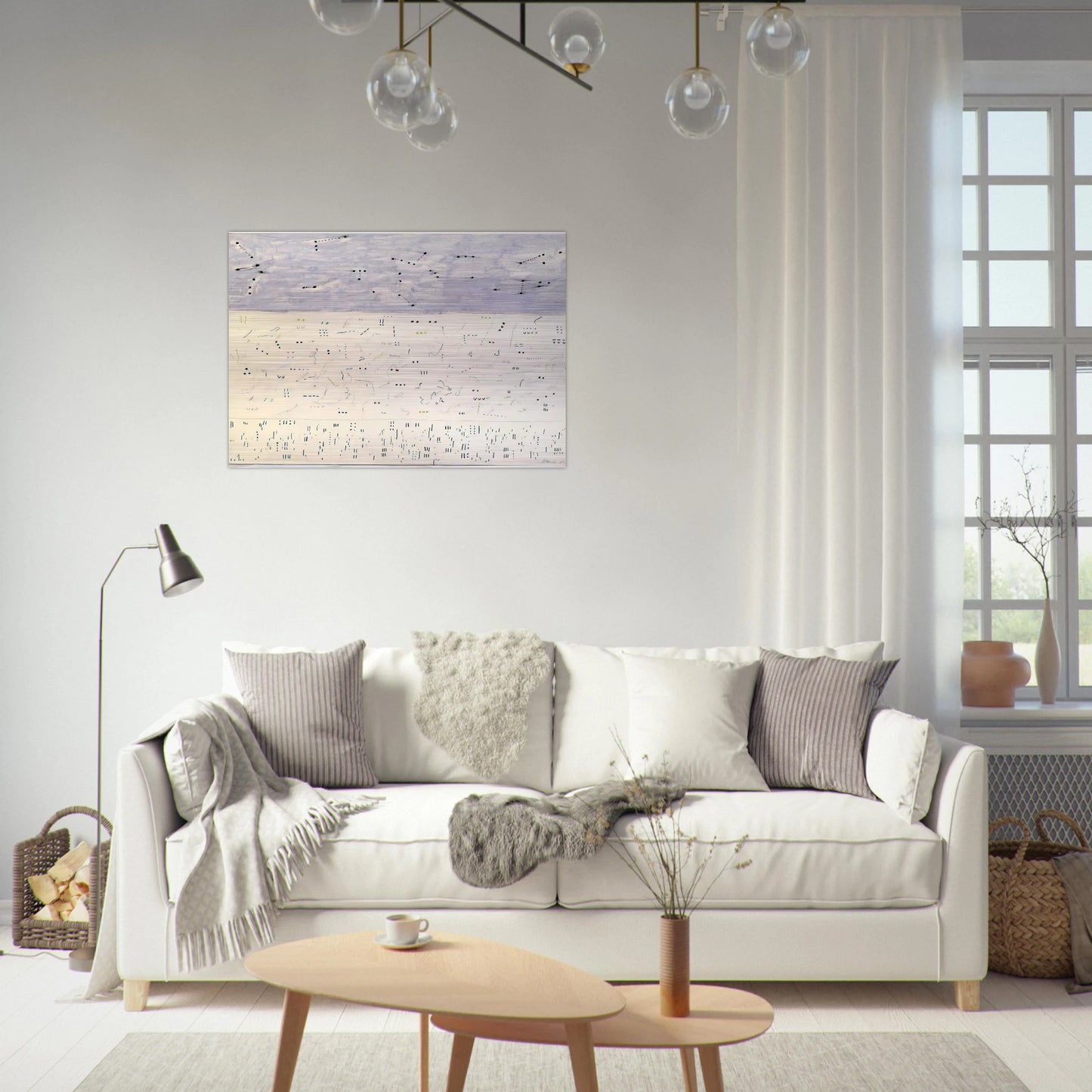 Deep Six - 1979 - Gene Davis Brushed Aluminum Print - 70x100 cm / 28x40 inches | Gene Davis Aluminum Print | Gene Davis Prints