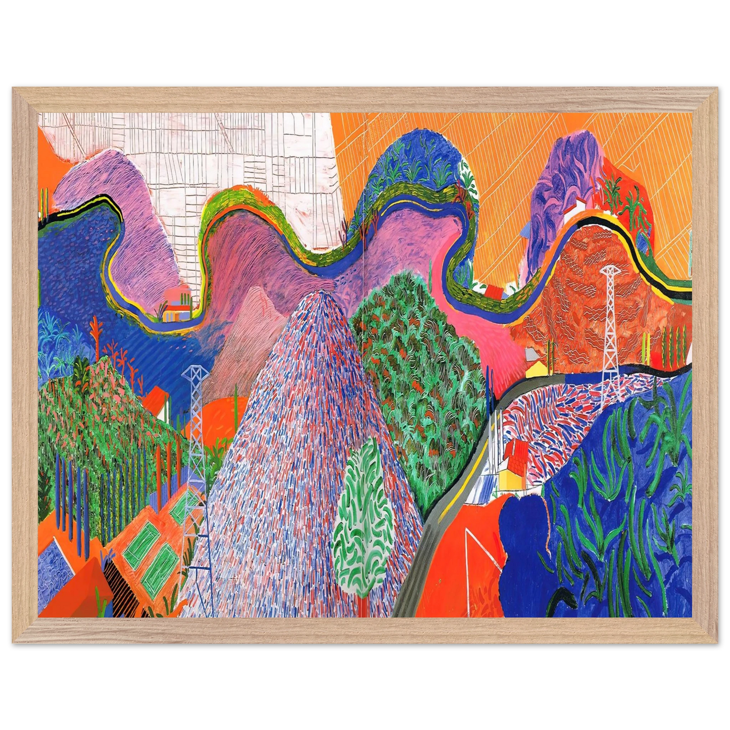 David Hockney - David Hockney Wall art - 20x25 cm / 8x10 inches - Fine Art Poster-canvas - -