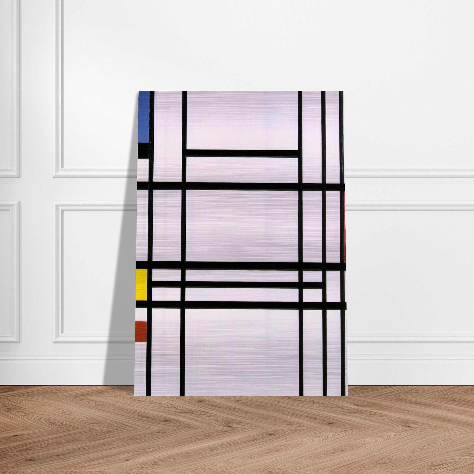 Composition No.10 - Piet Mondrian Brushed Aluminum Print - 70x100 cm / 28x40 inches | Piet Mondrian Aluminum Print | Piet Mondrian Prints