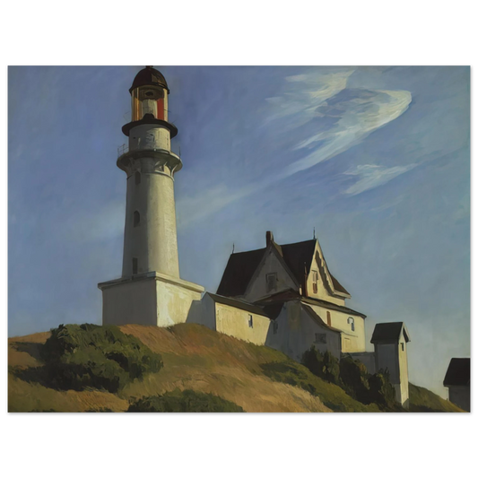 Edward Hopper - Lighthouse at Two Lights Fine Art Poster