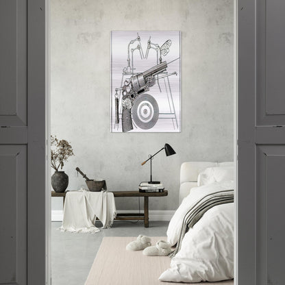 The Harmonious Fagot Illustration for The Misfortunes of the Immortals - Max Ernst Brushed Aluminum Print - 70x100 cm / 28x40 inches | Max Ernst Aluminum Print | Max Ernst Prints